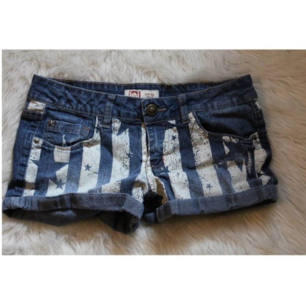 l.e.i. stars and stripe shorts (Junior)(271)